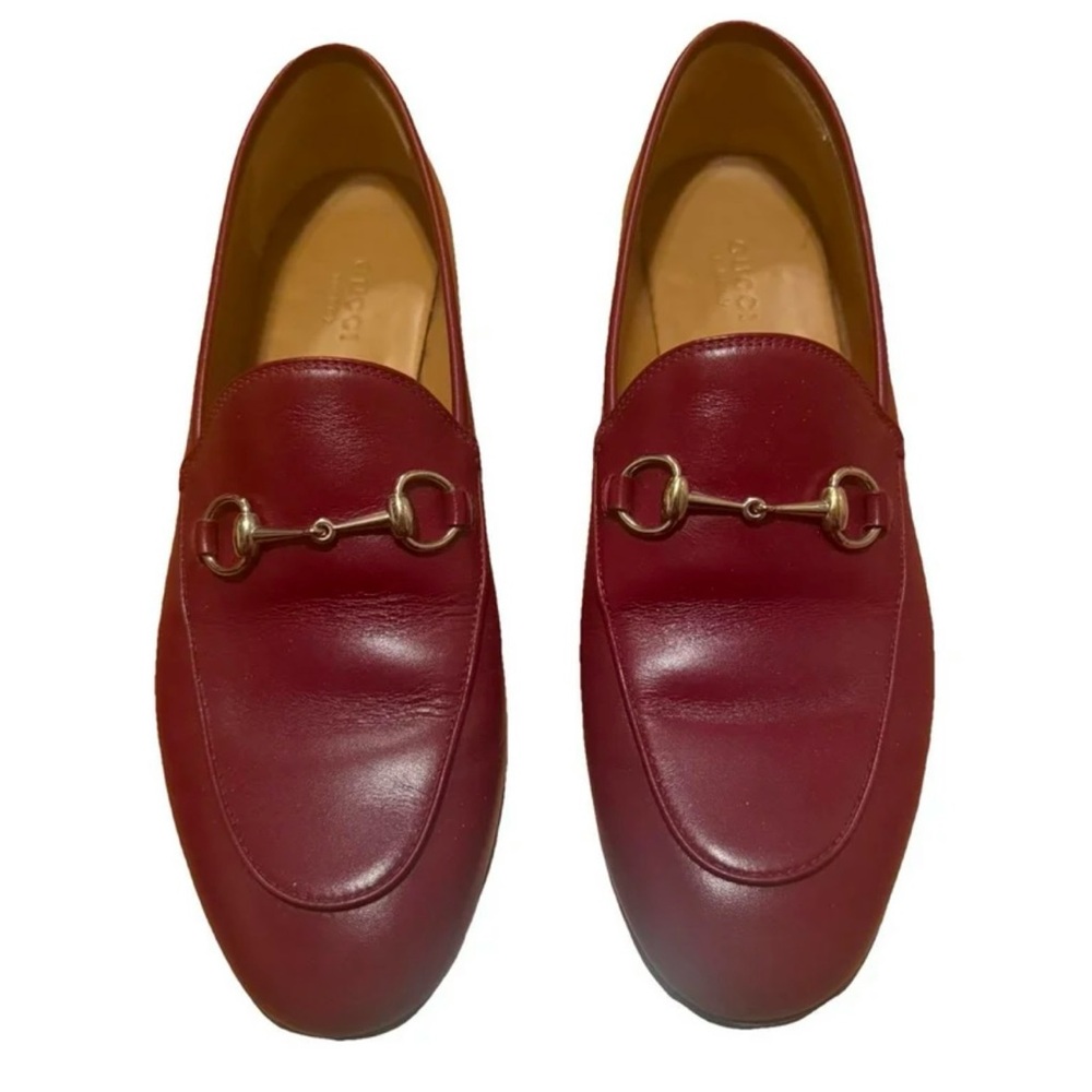 Women’s Burgundy Leather Loafers